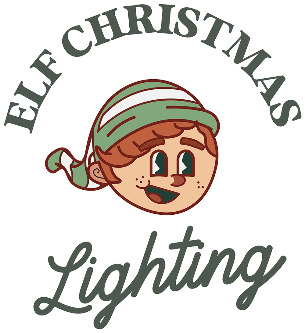 Elf Christmas Lighting Company Logo